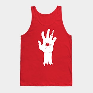 zombie hand - white vintage Tank Top